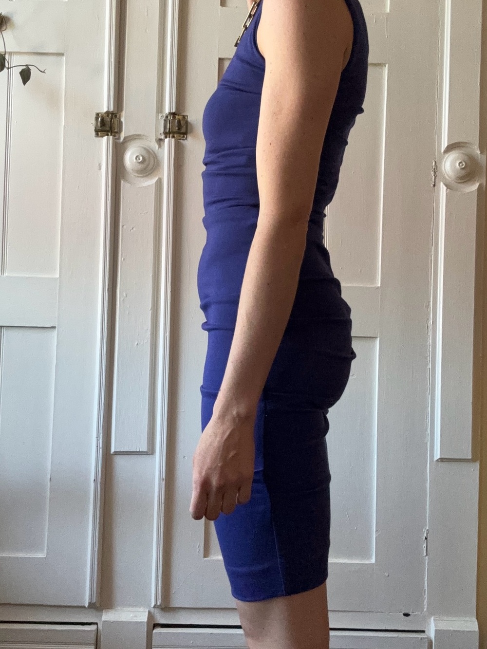 Nicole Miller Artelier Sleeveless Navy Bodycon Dress - Picture 7 of 7